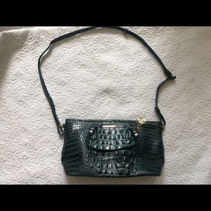 Emerald Brahmin small tote with crossbody and shoulder strap